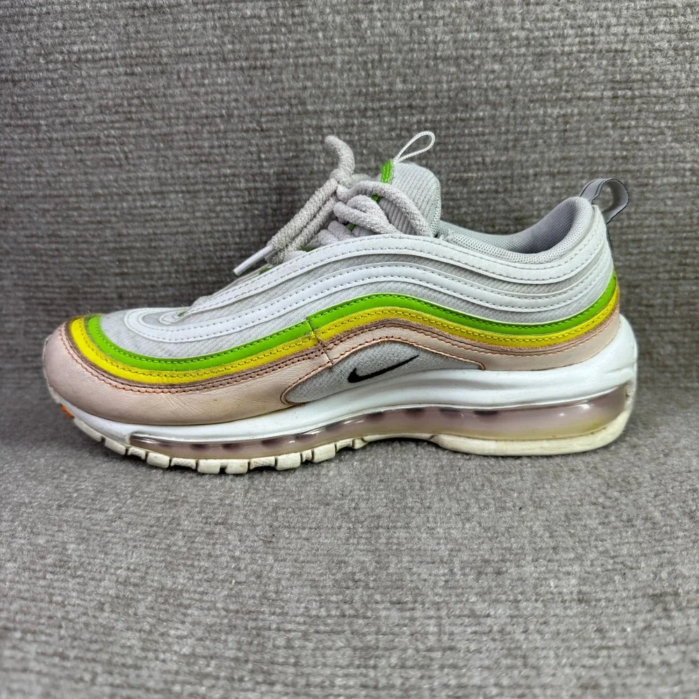 Nike Air Max 97 Womens 7.5‎ White Green Pink FD0870-100 Sneakers